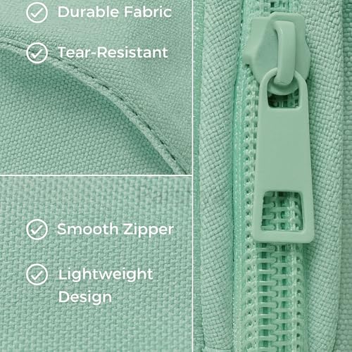 Image of Parshya Cute Pencil Pouch for Kids | 3 Large Compartments | Water-Resistant, Lightweight, Durable Fabric | School Stationery Organizer for Boys & Girls | Multi Storage Case