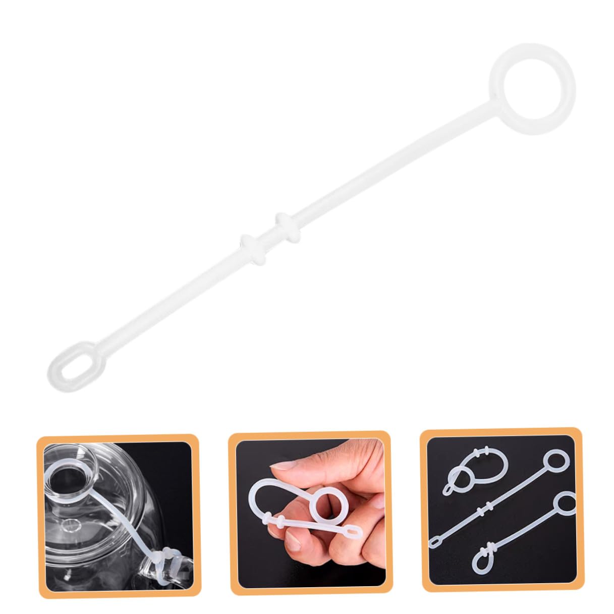 Cuerda Protectora de Silicona para Tapa de Tetera Cuerda Resistente al Desgaste Tamaño Compacto Accesorio para Tetera Doméstica de Uso Diario Utensilio Práctico para Cocina