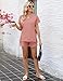 LOMON Women's Loungewear Sets Fashion Comfy 2 Piece Outfits Shorts Sets Short Sleeve Summer Sweatsuits(Pink,L)