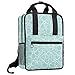 KAMEARI Zaino College Bookbags Borsa a Tracolla Libreria Fiori esotici con Foglie Naturali
