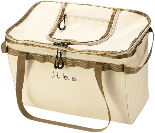 21L Shopping Pet Basket Bag for Brompton A C P G line B75 Chpt3 (white)