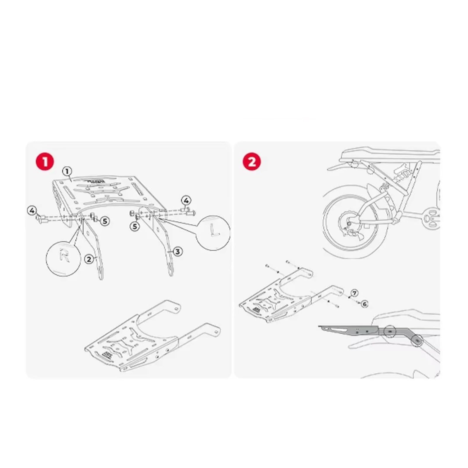 Portapacchi Moto Per Super73 R Portapacchi Posteriore Serie Cestello Ripiano Elettrico Bici Alluminio
