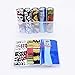 50PCS Pre-Cut 18650 Battery Wraps Rewrapping Cover Skin Protective Sleeve Heat Shrink Wraps Tubing Tube Film for 18650 Rechargeable Batteries, 5 Styles Assorted Kit with Transparent Storage Box