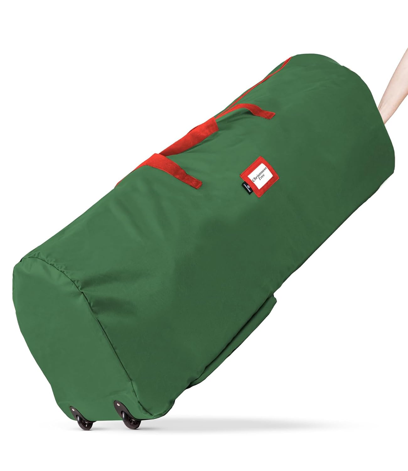 Borsa per Albero di Natale con Ruote, Sacca per Albero di Natale in Tessuto Oxford 600D Impermeabile, Verde Christmas Tree Storage Bag con Cerniera e Manici, Fino a 240 cm