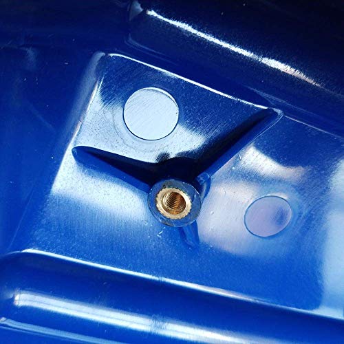 MTB Telescoping Snow Roof Rake, Blue, with 21-ft Extension Aluminum Handle, 24.8 in x6 in Poly Blade Rooftop Snow Removal Tool - Thumbnail 3