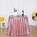 Poise3EHome 50-Inch Round Fuchsia Pink Sequin Tablecloth for Party Cake Dessert Table Exhibition Events