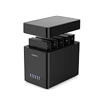 ORICO Docking Station 5 bay USB 3.0 Tool-free Custodia per disco rigido magnetica 3.5″ per SATA External Hard Drive SATA3.0 da 5x18TB con adattatore 12V6.5A compatibile con Windows, Mac, Linux