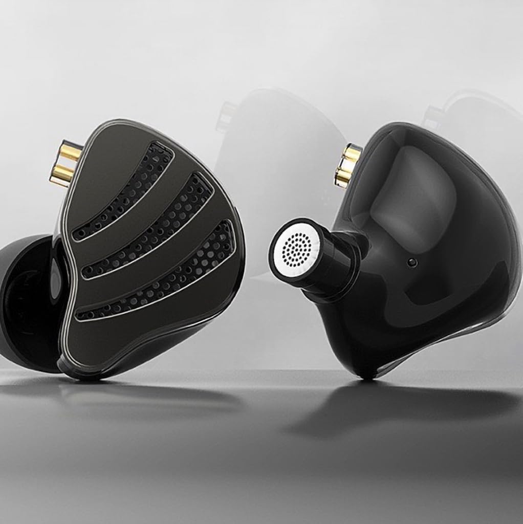 in Ear Monitor Headphones, 1BA+1DD Hybrid Dual Driver Wired Earbuds, Clarity in All Frequency Stereo Bass HiFi IEM Comfortable Fit Noise Isolation Earphone for Singers Musicians (Nomic)