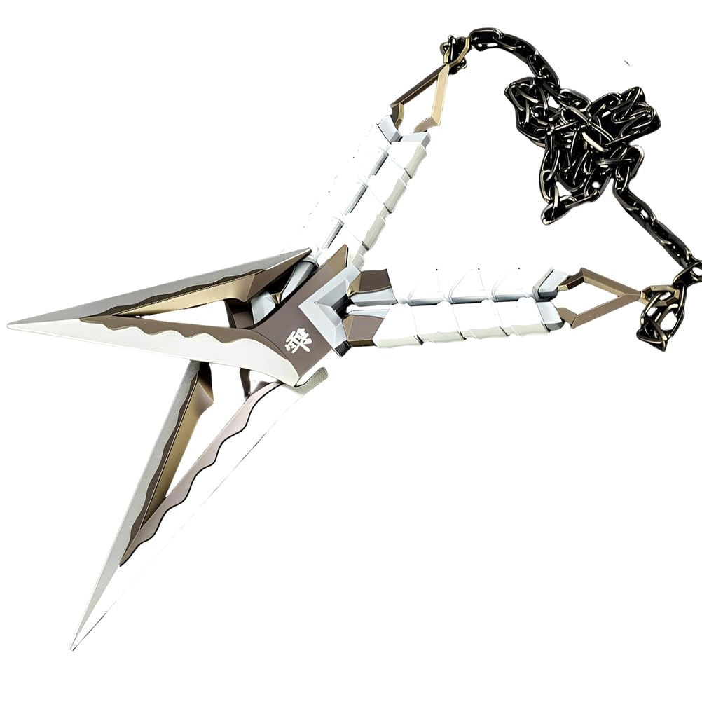 JHRFU Large Valorant Blackwave Blade Model,Length 22Cm/8.7Inch,Metal Material,Game Collectibles Or Gifts,White