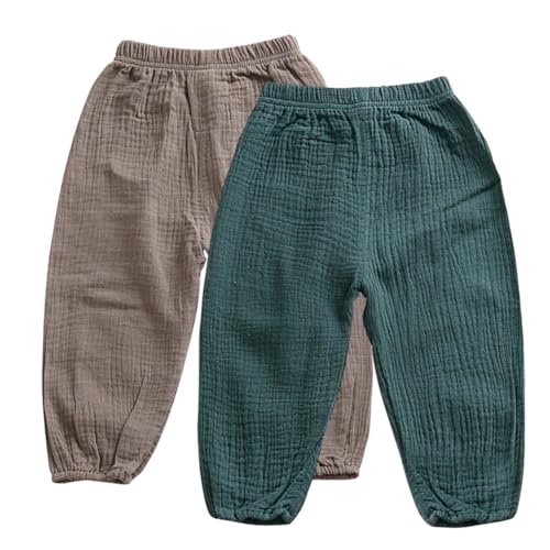 Miyanuby Baby Mädchen Jungen Pumphose Sommer Feste Jogginghose...