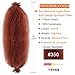 Ginger Afro Twist Hair 16 Inch 3 Packs Springy Afro Twist Hair Pre Fluffed Spring Twist Hair Kinky Marley Braiding Hair Afro Twist Wrapping Hair for Soft Locs (16 Inch, 3packs, 350#)