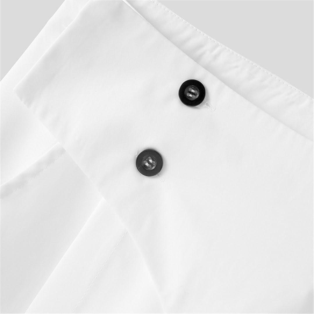 Vogrtcc Pantalones Casuales para Hombre Pantalones De Cintura Irregular De Cintura Alta