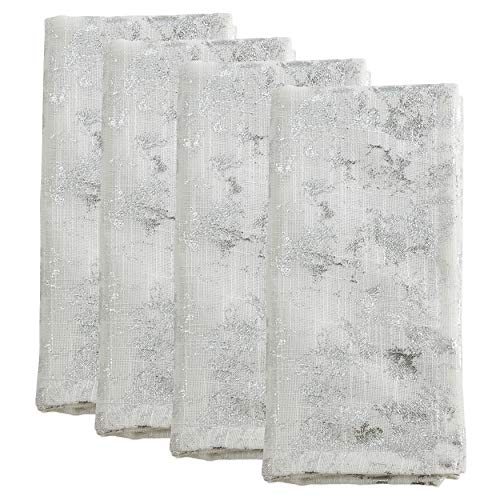 Servilletas de Tela Cuadradas Plata 20 Pulgadas miniatura 3