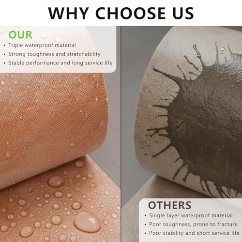 3.3 FT x 98.5 FT Waterproof Membrane for Shower, 23.6 mils Thick by Noliven - Used condition - Image 5