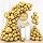 110Pcs Gold White Balloon Arch Kit