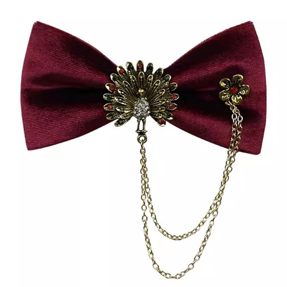Pajarito Masculino Pajarita for Hombre Novio Padrino Boda Pajarita Fiestas, Bodas(Red)