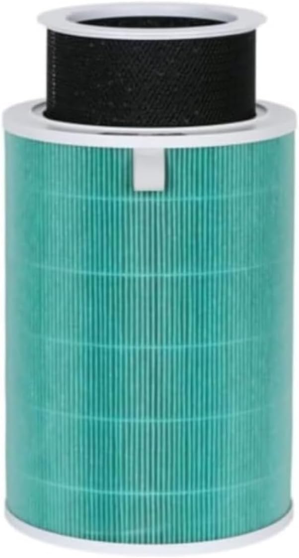 Karessories Replacement HEPA Filter Air Purifier Filter with RFID for Xiaomi Mi Mijia 2C 2H 2S 3 3C 3H Pro (Green - Double Core Aldehyde Removal)