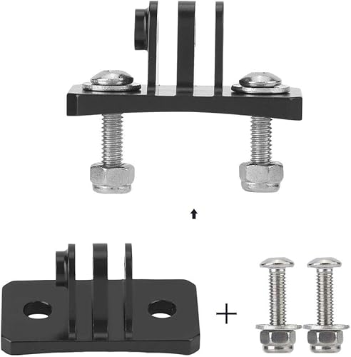 Miniatura 3 de Soporte de base fija para casco de paracaidismo para GOPRO 7654para SJCAMpara XiaoYipara cámaras de acción DJI OSMO (negro)