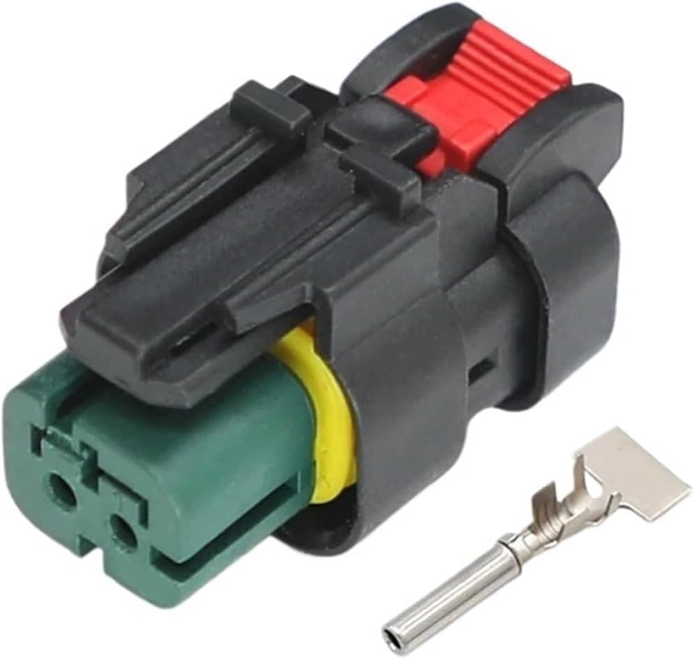 776427-4 2pin Green Female Automotive Waterproof Connector Compatible With Excavator Engine Wiring Harness Connectors(20set)
