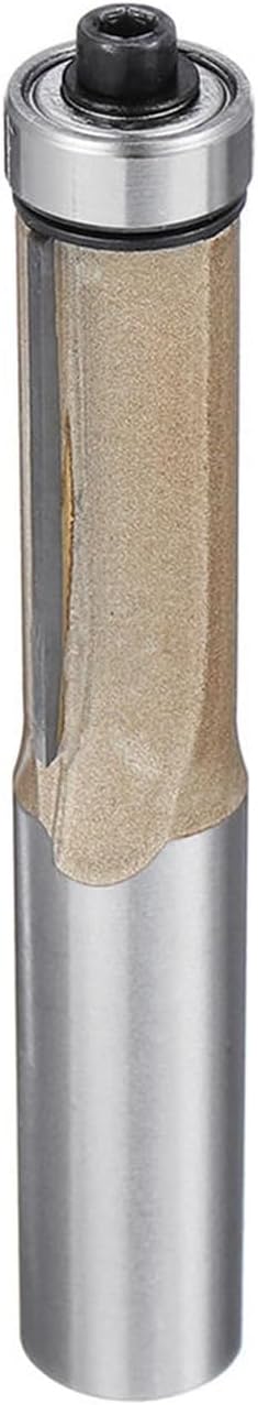 1/4 1/2 Inch Shank Extended Bearing Straight Dual Edged Trimming Knife Carpenter Router Bit(#4)