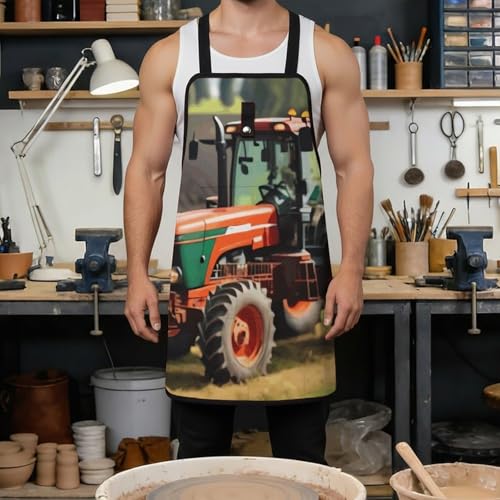 Delantal de trabajo unisex multipropósito con bolsillos miniatura 4