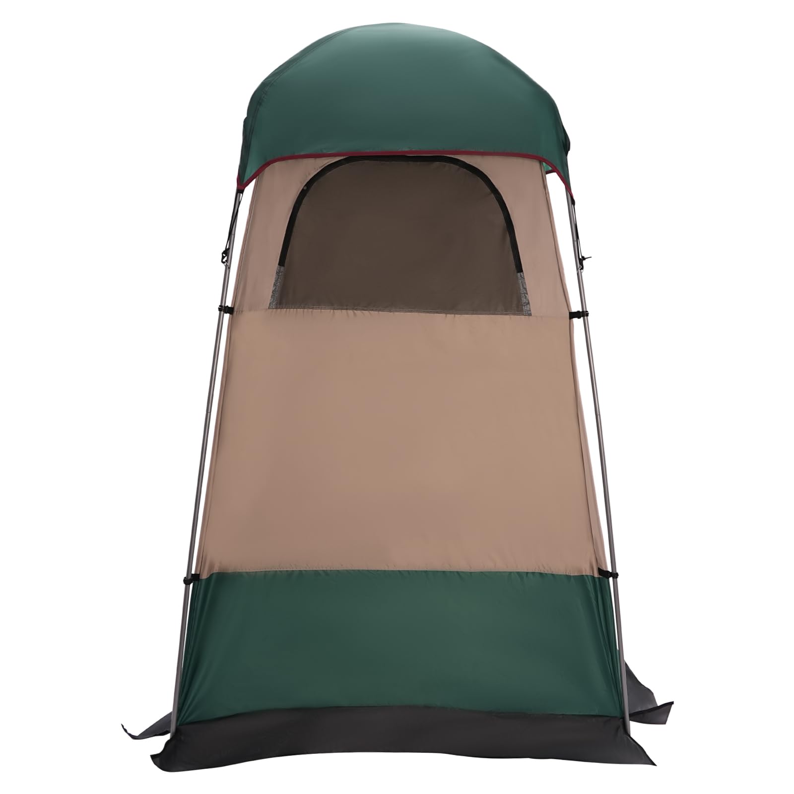 Dusche Zelt Pop Up Zelt Outdoor Camping Privatsphäre Unterschlupf Tragbare Toilette Zelt für Wandern Dunkelgrün für eine Person