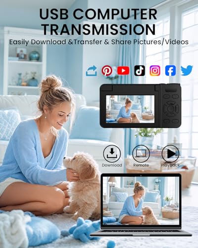 Image of 5K Digital Camera for Photography with Fill Light,75MP Flip Screen for Kids