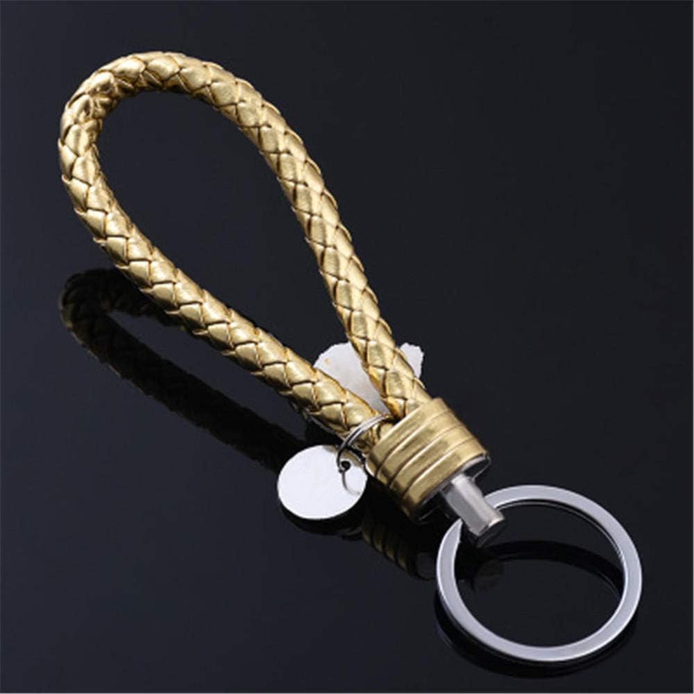 Keychains Handmade Knitted Rope Making Leather Rope Keychain for Women Men Rope for