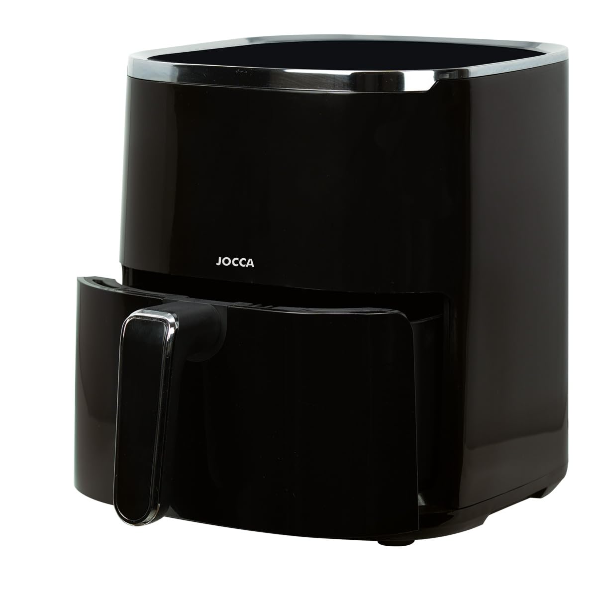 Jocca - Frytownica na gorące powietrze 5L | Frytkownica bezolejowa z oknem | Air Fryer | 1450 W moc | ochrona przed przegrzaniem | ekran dotykowy LED | programy domyślne | czarny