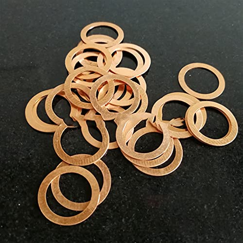 guarnizioniRondella di Tenuta Rondella Piatta Rame M16 Guarnizione Guarnizione Interna Diametro Interno 16mm Anello di Tenuta Fo