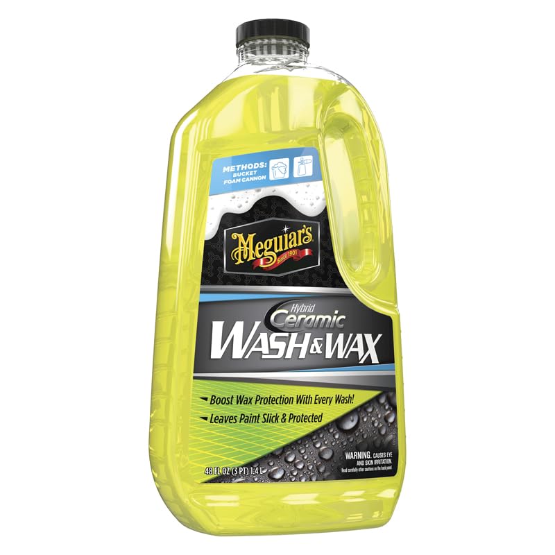 Meguiar’s Shampoing 2 en 1 Wash & Wax - Hybride céramique G264848EU - 1400 ML