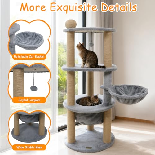 Árbol para Gatos Multi-Niveles PETSITE 47 Pulgadas miniatura 6