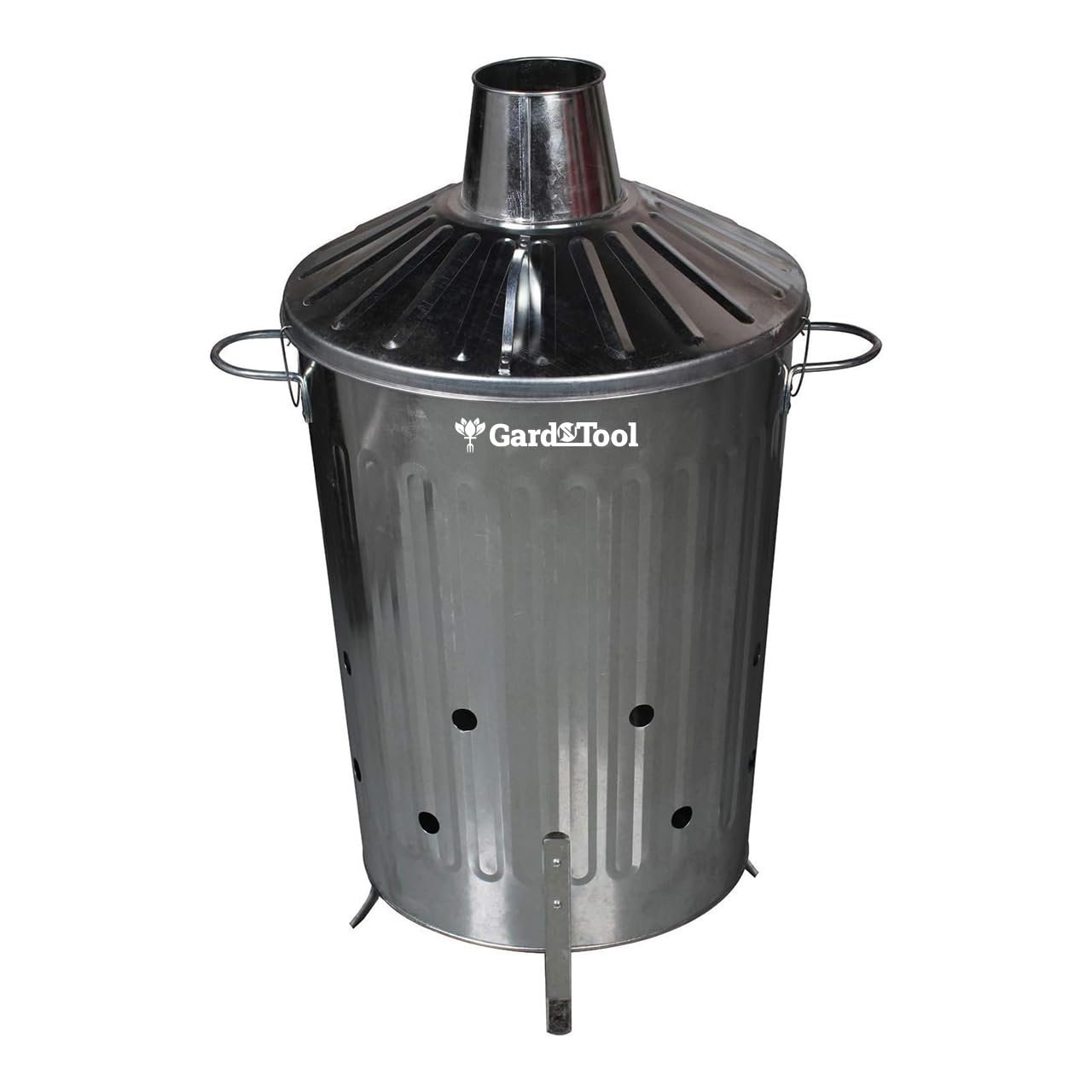Small Medium Large Extra Large Galvanised Metal Incinerator Fire Burning Bin with Special Locking Lid ([ 60L Incinerator ])