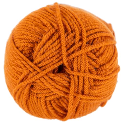Image of Hobby Lobby Yarn Bee Soft & Sleek Yarn, 805 Pumpkin Spice | 4 Medium Weight, 100% Low Pill Acrylic, 232 Yards Per Skien