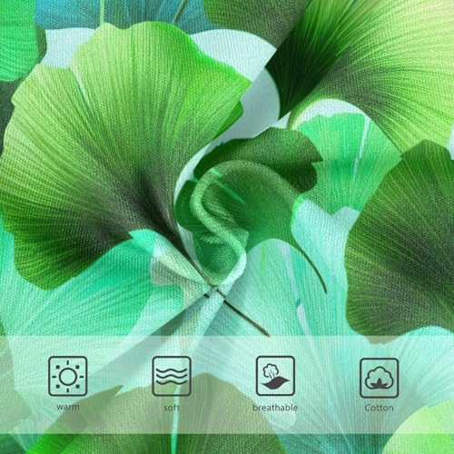 Joisal Girls Underwear Toddlers 2t Cotton Little Girl Panties Flower Briefs Girls Undies Vibrant Ginkgo Leaves Green3