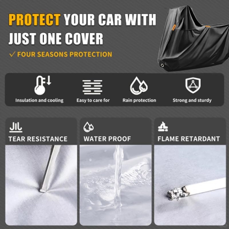 Fundas para Moto para Triumph Bonneville Speedmaster 2018-2024, Cubierta Moto Exterior Protectora Prueba de Sol Lluvia Polvo Viento Nieve, Todas Las Estaciones Durable Cubre Moto