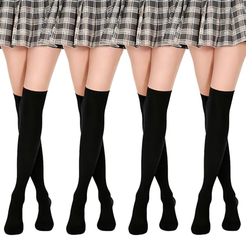 PanAcratis 8 calzini alti alla coscia neri sopra il ginocchio calzini da donna per le donne calzini alti al ginocchio per l'uso quotidiano calzini alti al ginocchio sopra il ginocchio scaldamuscoli PanAcratis 8 calzini alti alla coscia neri sopra il ginocchio calzini da donna per le donne calzini alti al ginocchio per l'uso quotidiano calzini alti al ginocchio sopra il ginocchio scaldamuscoli