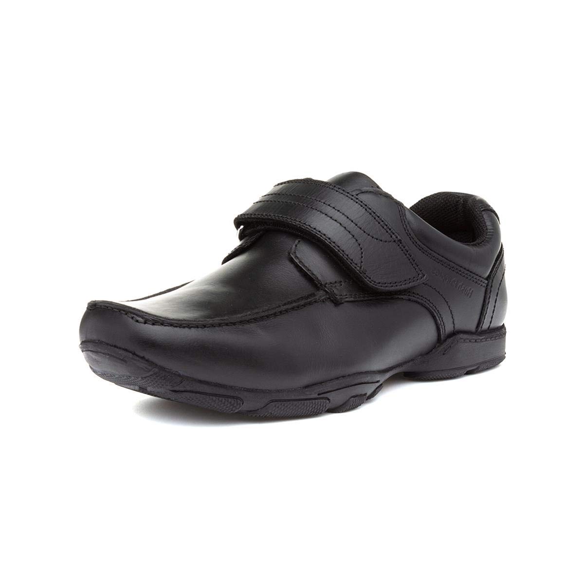 Hush Puppies Freddy 2 Leather Kids Boys Shoes | School Shoes  | Black  | UK Size 11.5