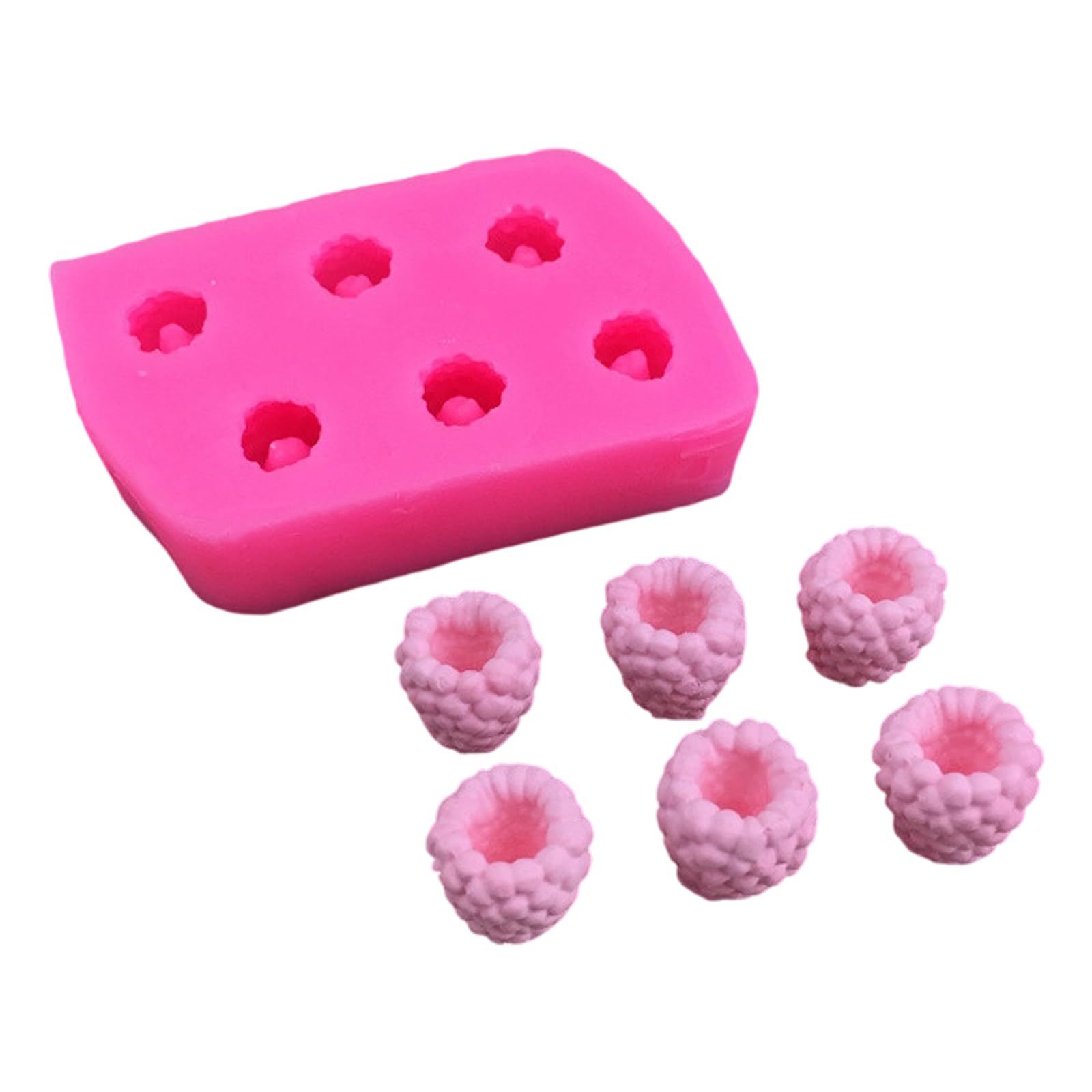 Tsophreniq Multipurpose Raspberry Shape Silicone Molds Kids Baking Supplies Suitable for Fondant Chocolate and Dessert Lover ' s Day Baking Equipment