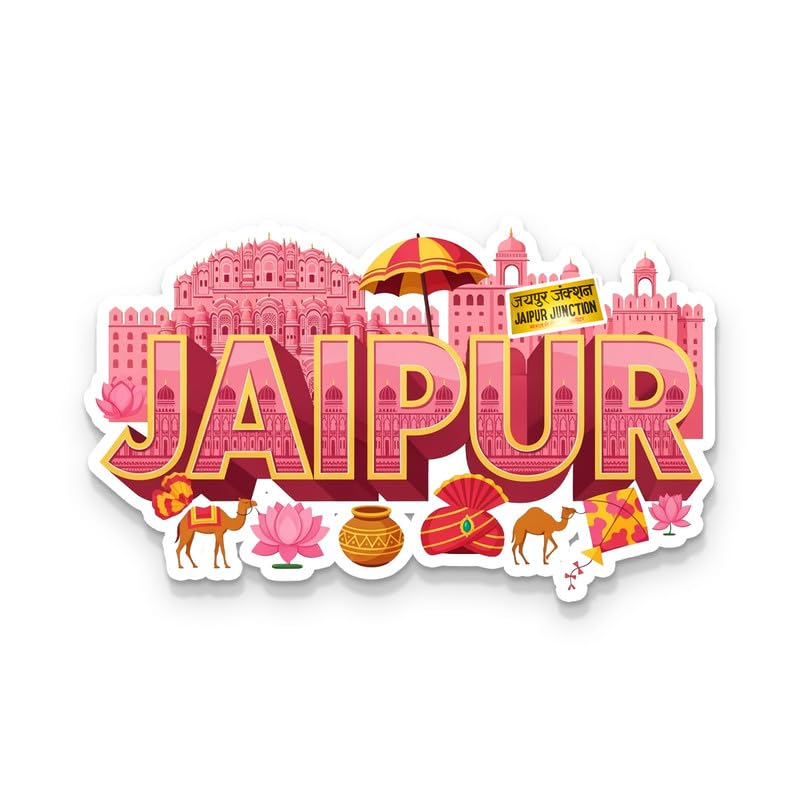 Jaipur Fridge Magnets, Glossy Finish, Stylish Magnet for Fridge, Wardrobe & Metal Surfaces