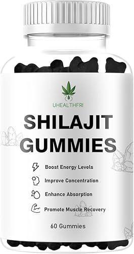 Shilajit - Gomitas Shilajit Pure Himalayan Qr Potency Energy Booster 60 unidades Premium Pure Shilajit Gummies para hombres (1)