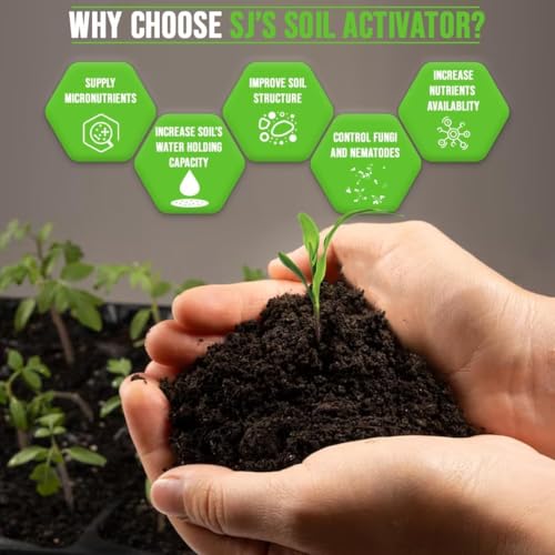 Image of SJ Organics Soil Activator Organic Manure for Plants 10 kg | Home Gardening Biofertilizer | Improves Soil Health & Plant Growth | Laboratory Tested, Govt Licensed