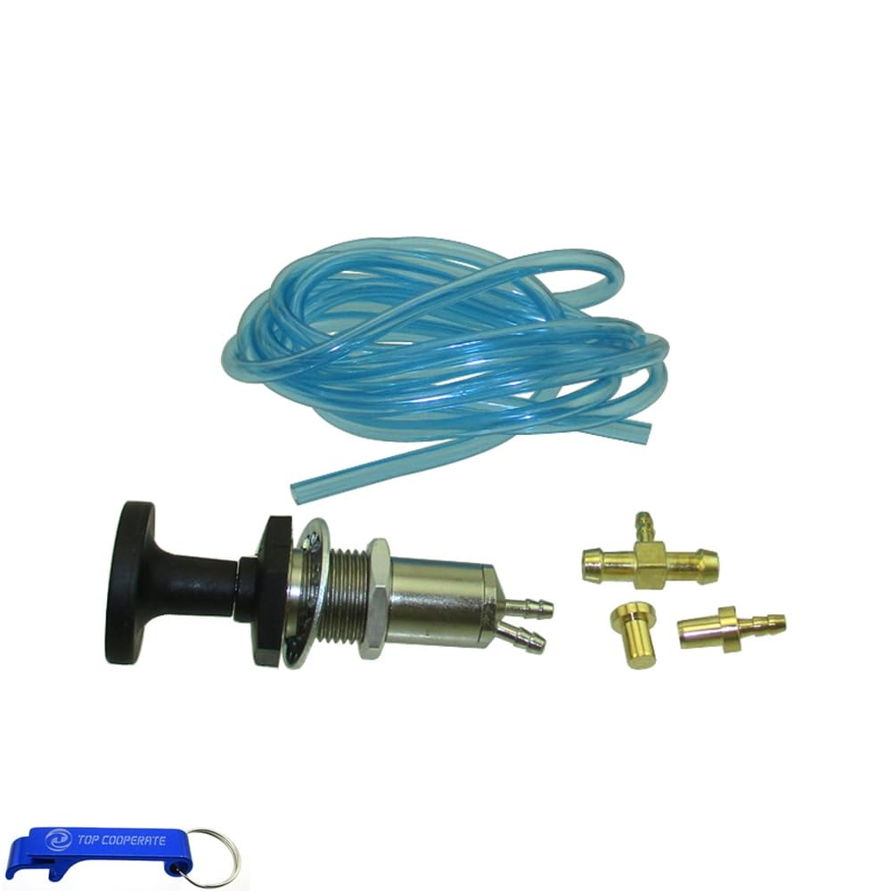 TC-Motor Plunger Primer Fuel Pump Compatiable With 1/8" Fuel Line For Polaris SkiDoo Honda Kawasaki Yamaha Snowmobile ATV Quad