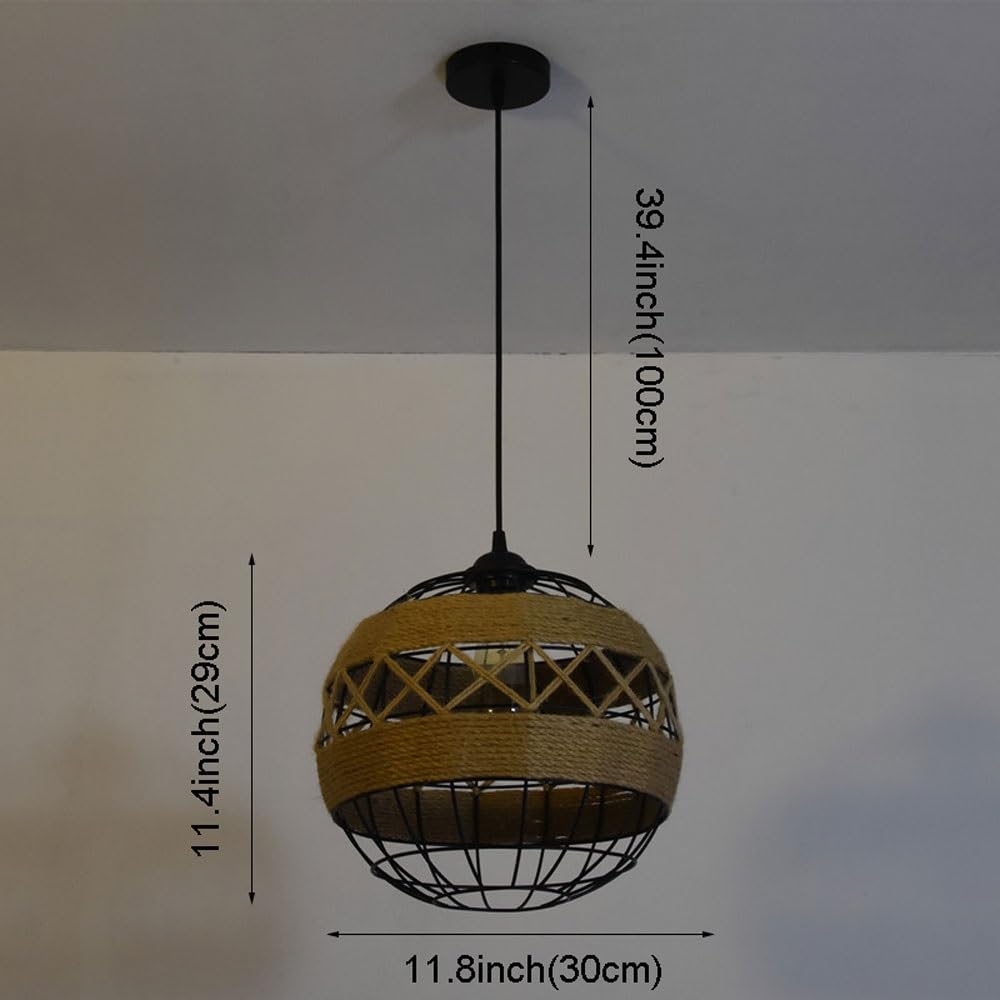 Przemysłowa lampa wisząca klatka