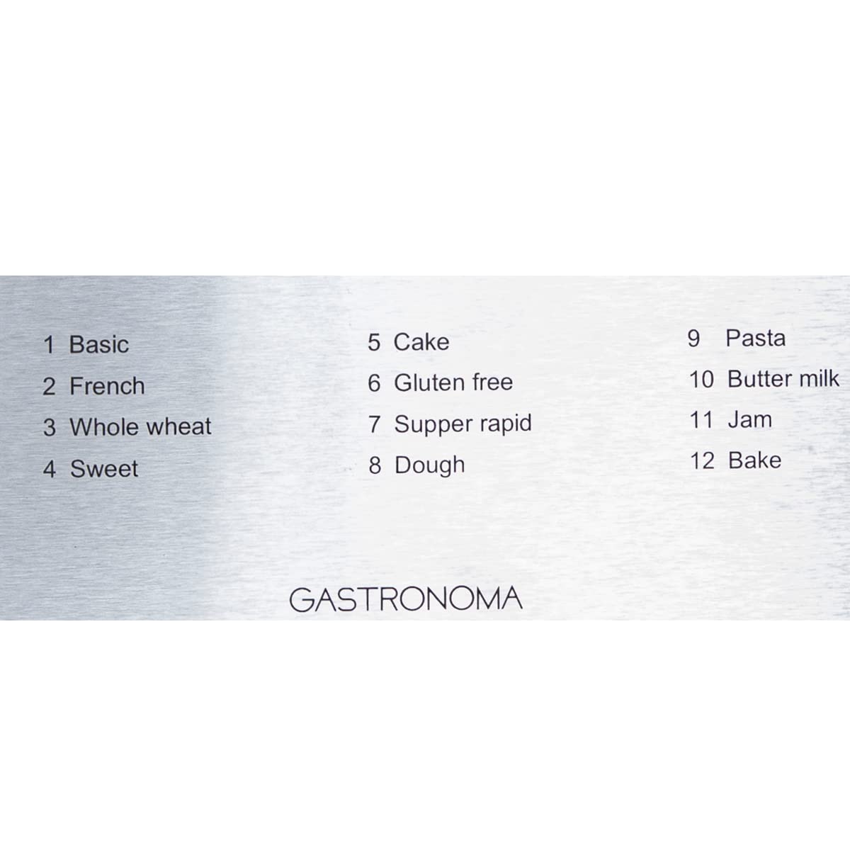 Gastronoma 18260001 Brotbackautomat, Brotbackmaschine 12 digitale Programme, automatisches Zutatenfach, für 1350 Gramm Brotlaibe, Sichtfenster, 13 Stunden Verzögerungs Timer, 60 Min Warmhaltefunktion
