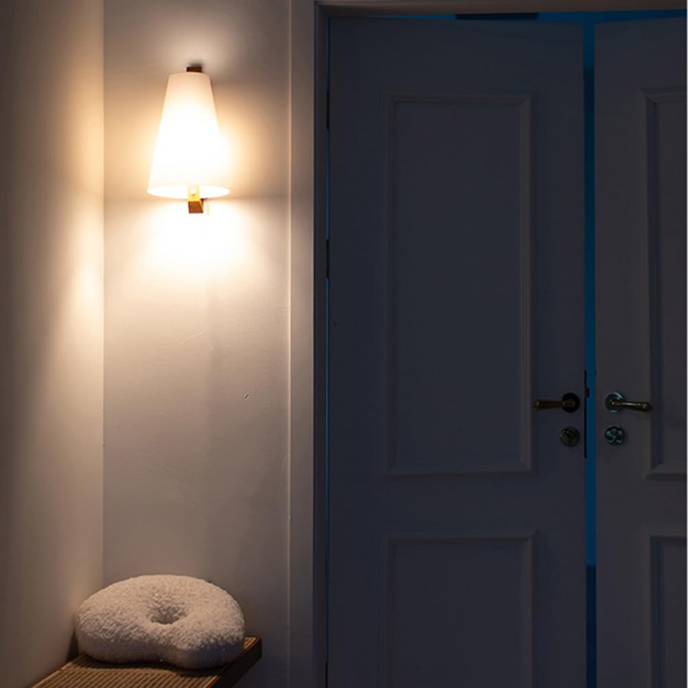 Drewniana lampa ścienna do wnętrz E27, lampa ścienna w stylu vintage, oświetlenie góra-dół, z akrylowym abażurem, lampa ścienna przy łóżku, lampa retro industrialna, rustykalna do klatki schodowej, sa