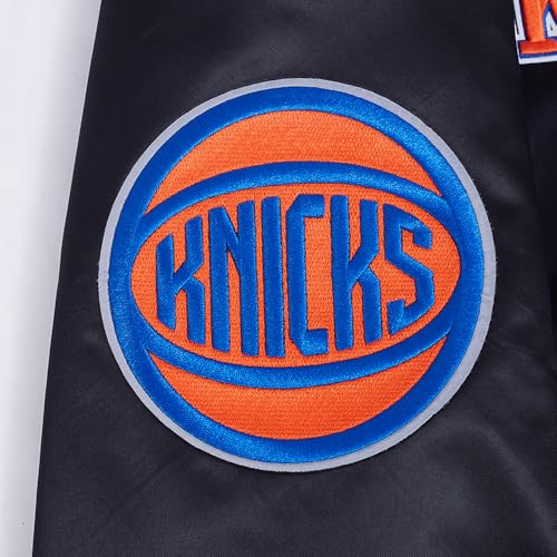 Pro Standard Mens NBA New York Knicks Souvenir Satin Jacket Black M - Image 7