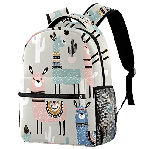 Sac à dos voyage Llama Cactus Medium robuste avec poche bouteille