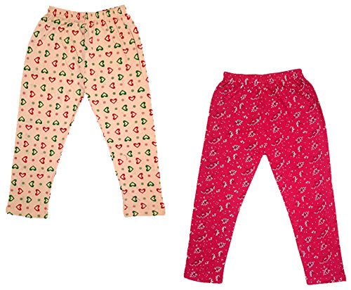 Image of indi weaves Girls Super Soft Cotton Solid Capri Pants Pack of 2
