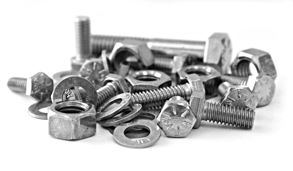 1035 Piece Metric 8.8 Coarse Nut Bolt and Washer Assortment with 30 Plastic Bins